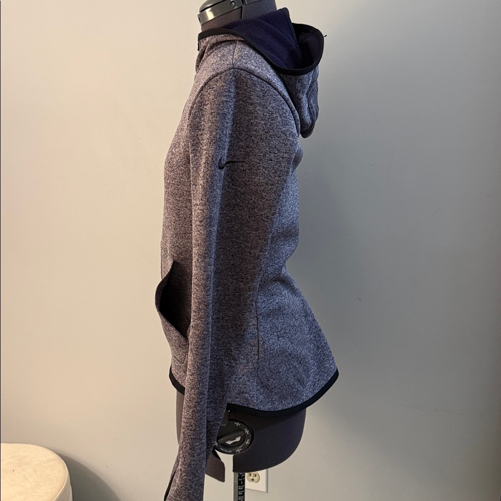 Nike Womens Sweater Purple Hoodie Full Zip Dri Fit - Picture 7 of 9